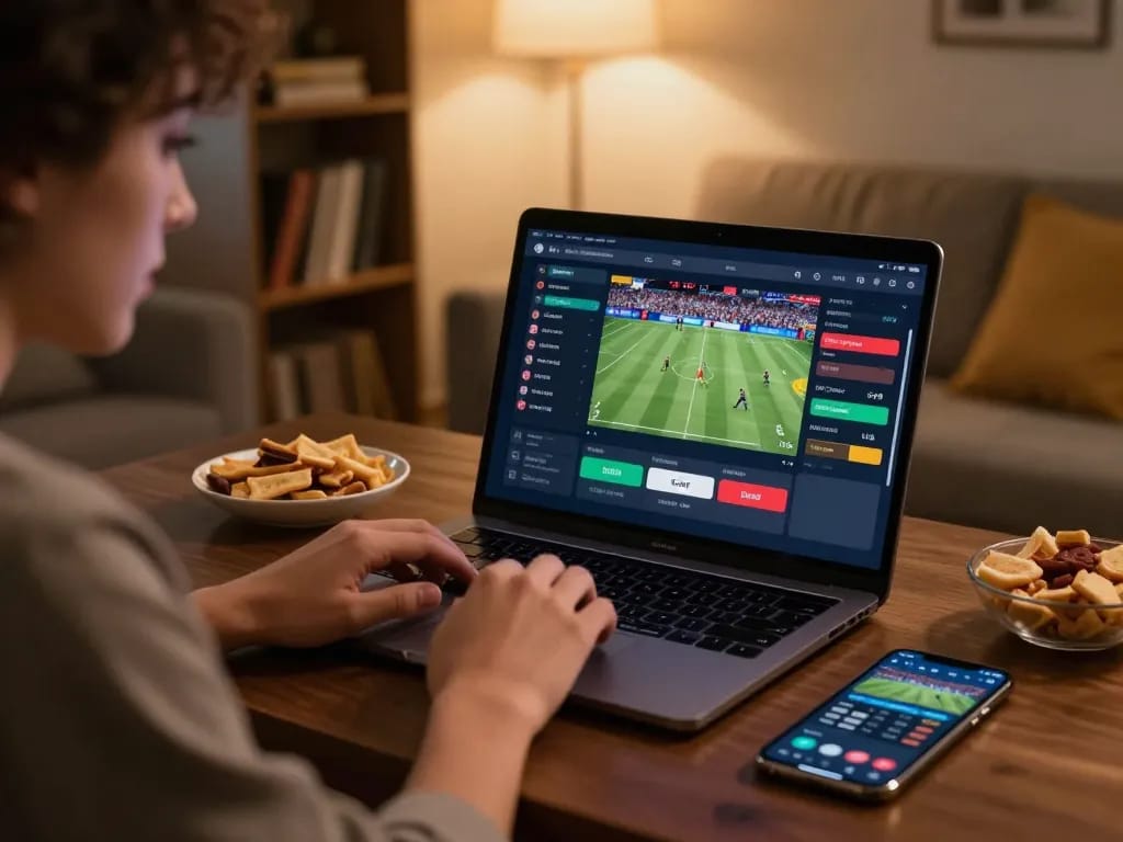 Engaging online sports betting experience with 678vip app shown on screen, highlighting live odds.