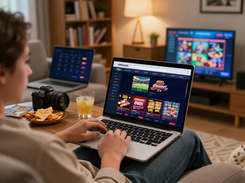 Experience online gambling excitement at https://9bet.ru.com/ with a cozy home setup.