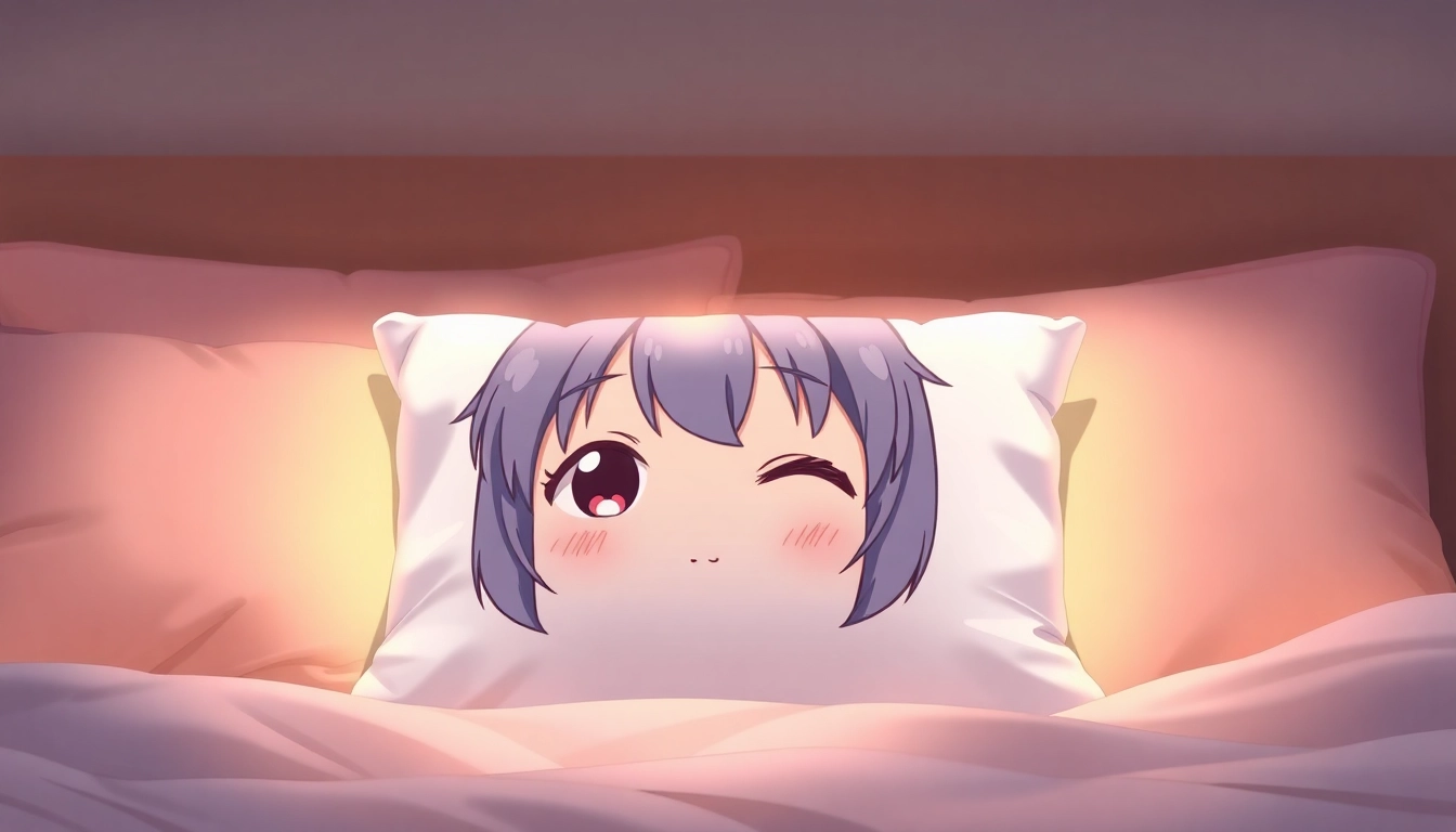 Embrace comfort with a beautiful dakimakura pillow featuring a cozy anime design.