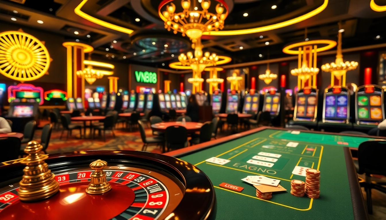 Experience the thrill of gambling at vn88 with vibrant roulette, poker tables, and high-stakes action.