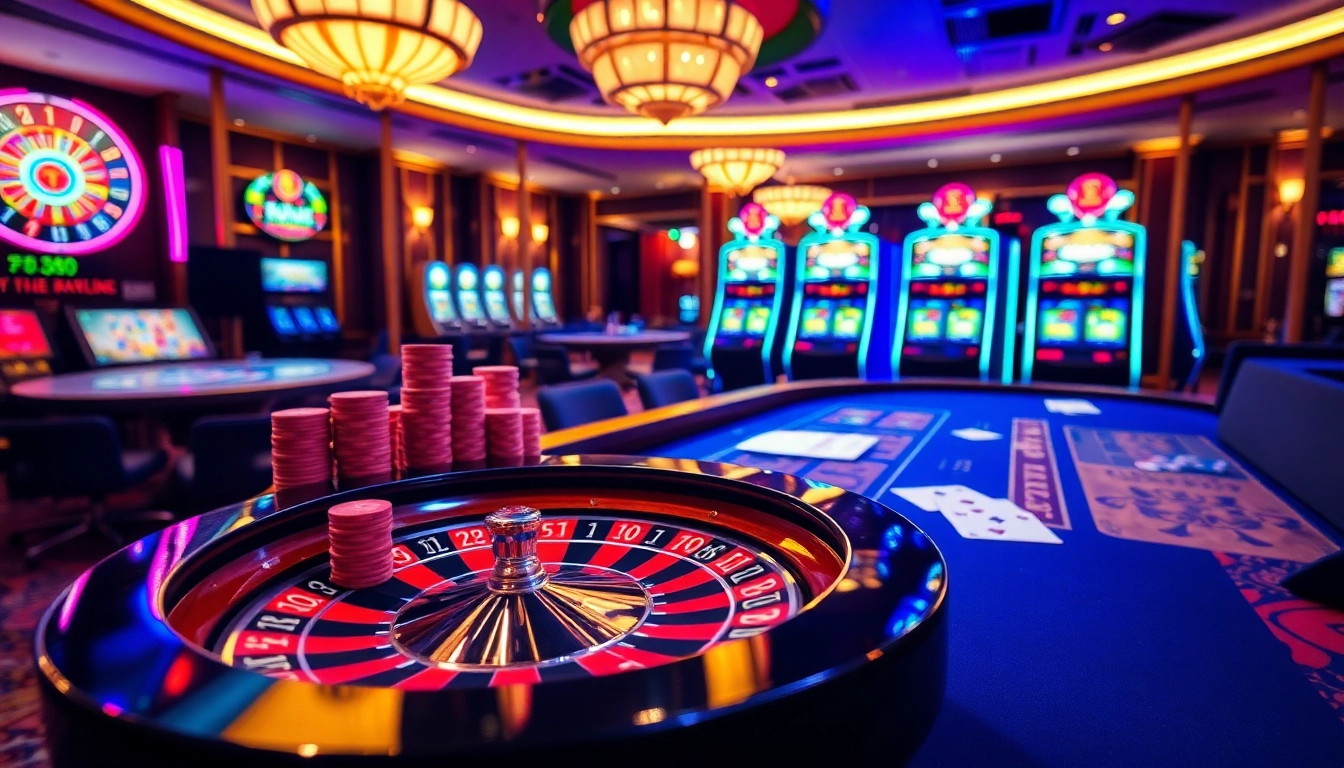 Experience thrilling gameplay at F8bet.com with vibrant casino tables and exciting slot machines.