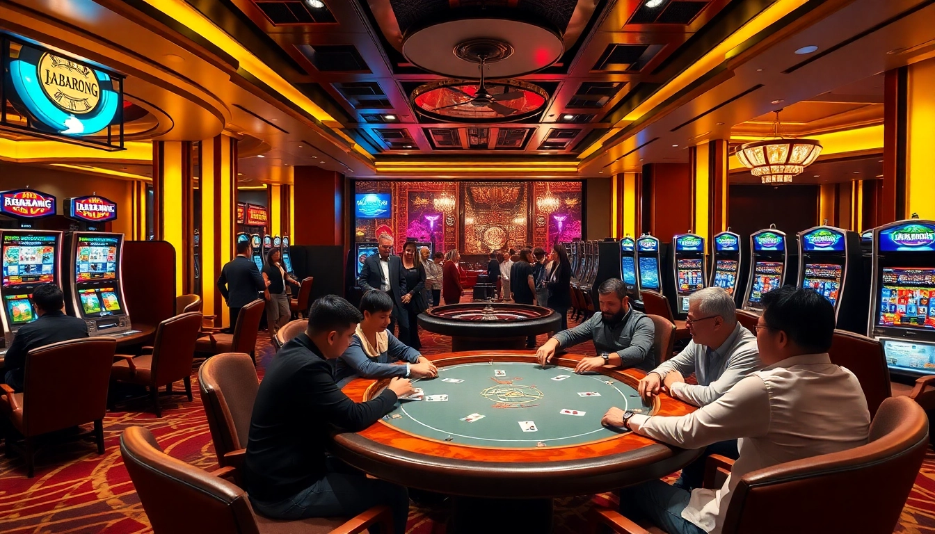 Experience luxury gambling at RAJABARONG with professional poker tables and exciting slot machines.