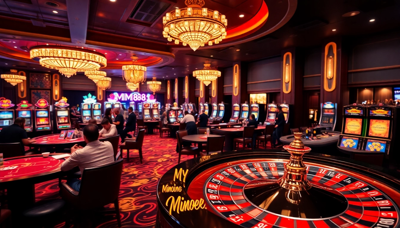 MM88 players enjoying a thrilling casino experience with roulette and card games
