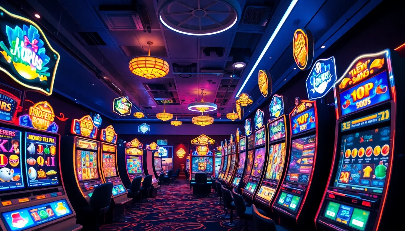 Exciting Kode4d link gaming environment with vibrant slot machines and engaging graphics.