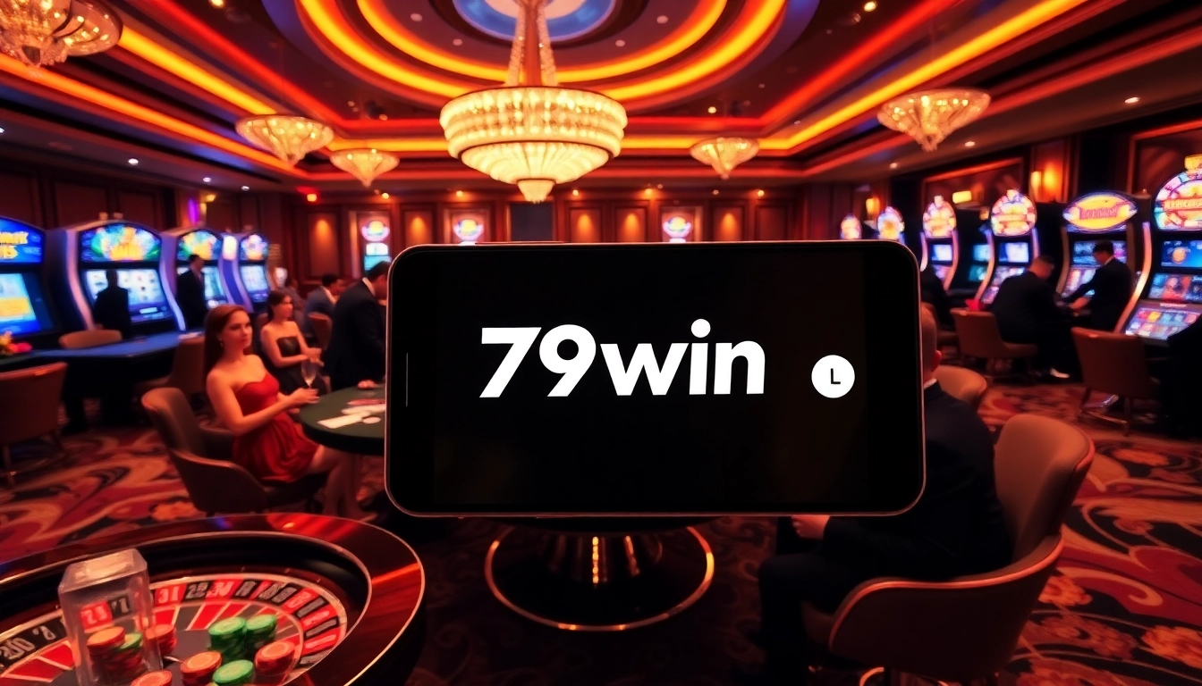 Engaging players at the 79win casino table, showcasing high-stakes gambling excitement.