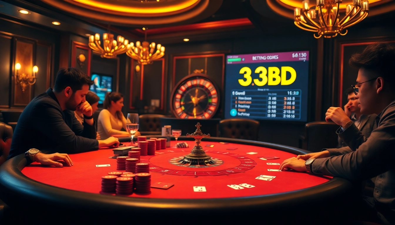 Experience thrilling gameplay at 33BD with professional dealers and exciting betting options.