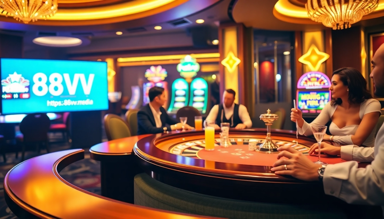 Experience the thrill of high-stakes gaming at https://88vv.media/ with vibrant casino visuals.