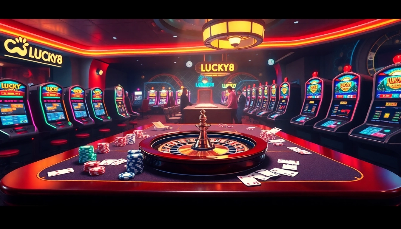 Trải nghiệm cảm giác mê hoặc trò chơi tại LUCK8 với các yếu tố casino sống động thắp sáng sự phấn khích.