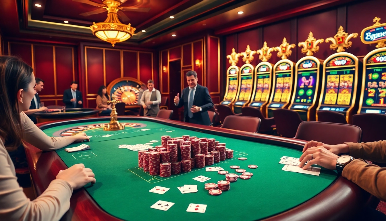 Place your bets at fly88fly.com with exciting poker action in a luxurious casino setting.