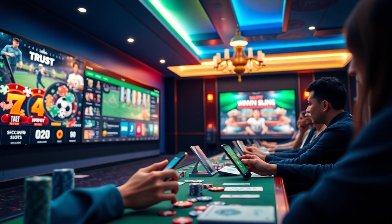 Engaging online betting interface at winvn88.live showcasing sports and casino games.