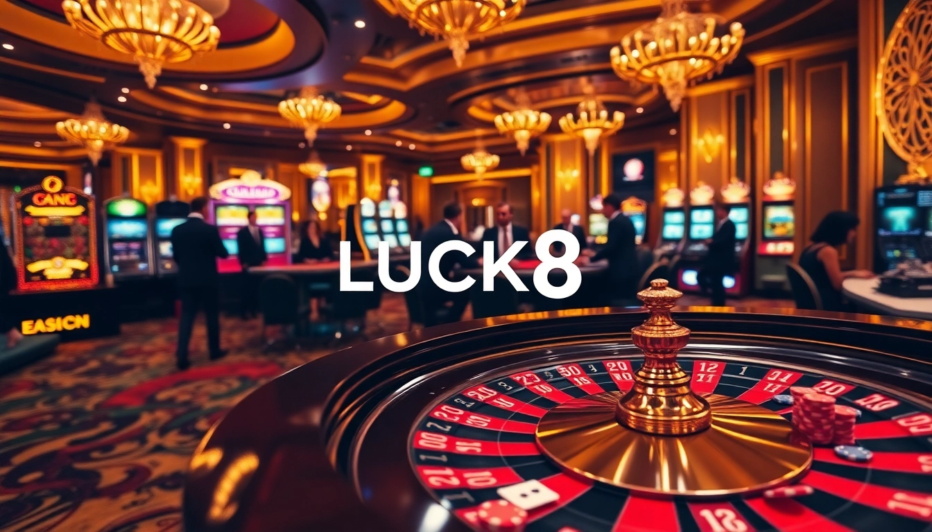 Người chơi tận hưởng trải nghiệm casino đầy hứng thú tại LUCK8 với các trò roulette và poker.