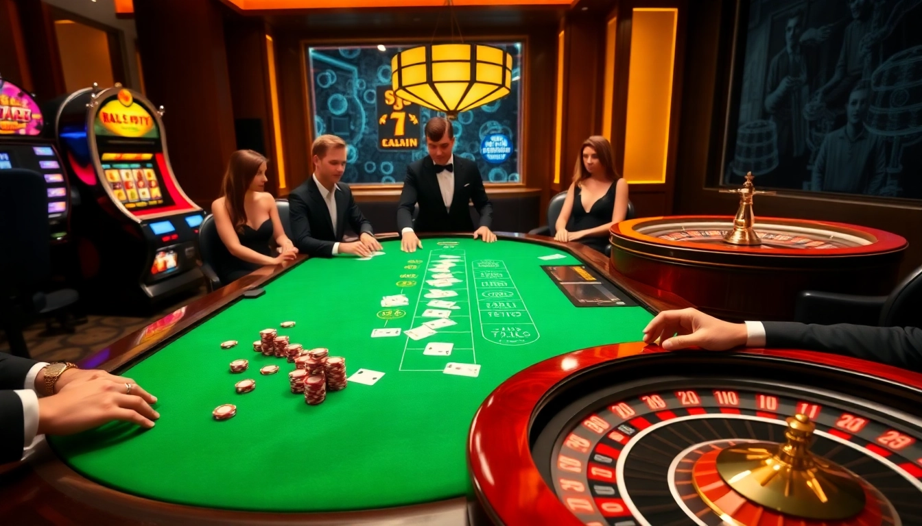 Experience the thrill of 789club with an exciting blackjack game in a luxurious casino setting.
