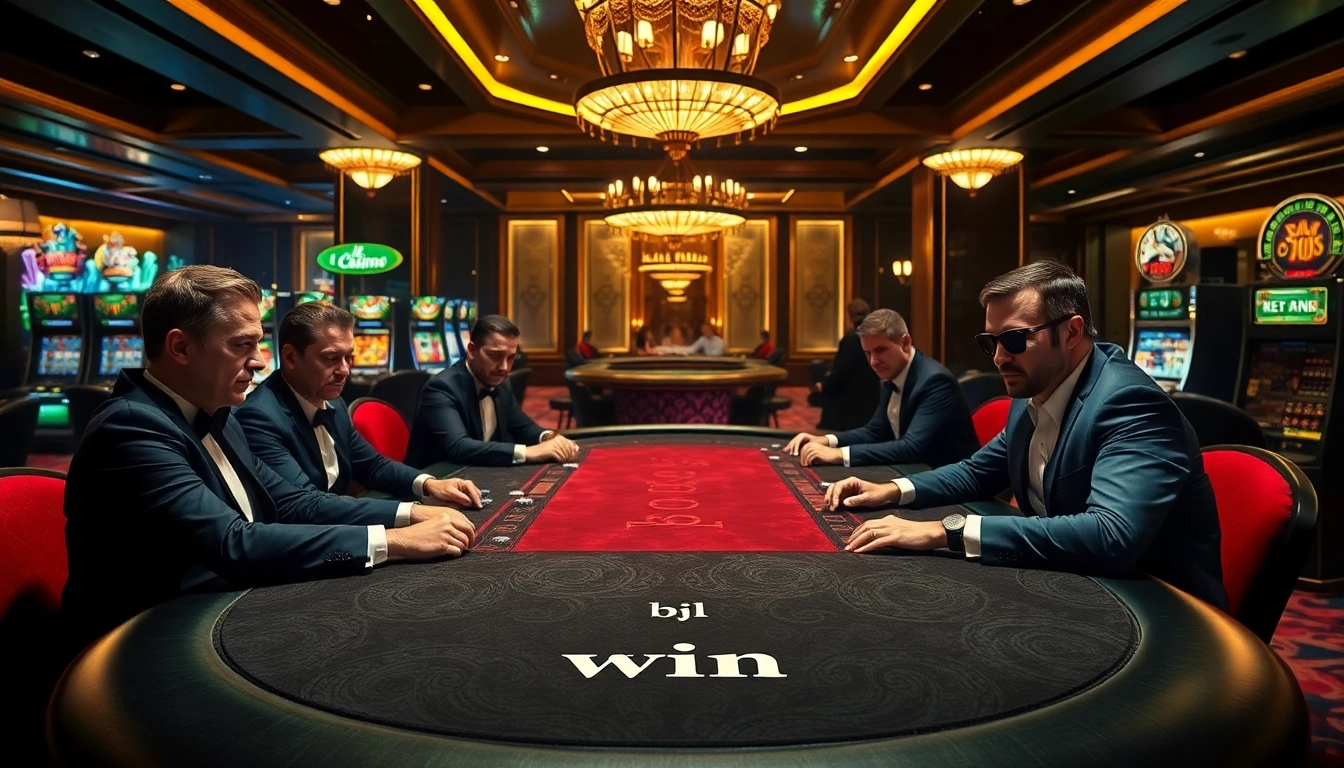 Experience the thrill of winning at bdjl win while playing high-stakes poker in a luxurious casino setting.