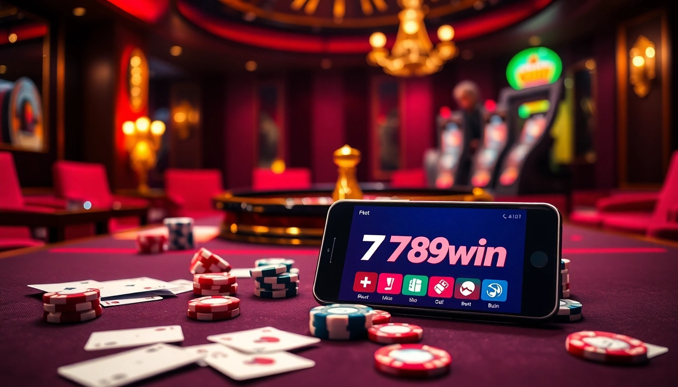 Experience the thrill of 789win with dynamic casino games and a vibrant roulette table.