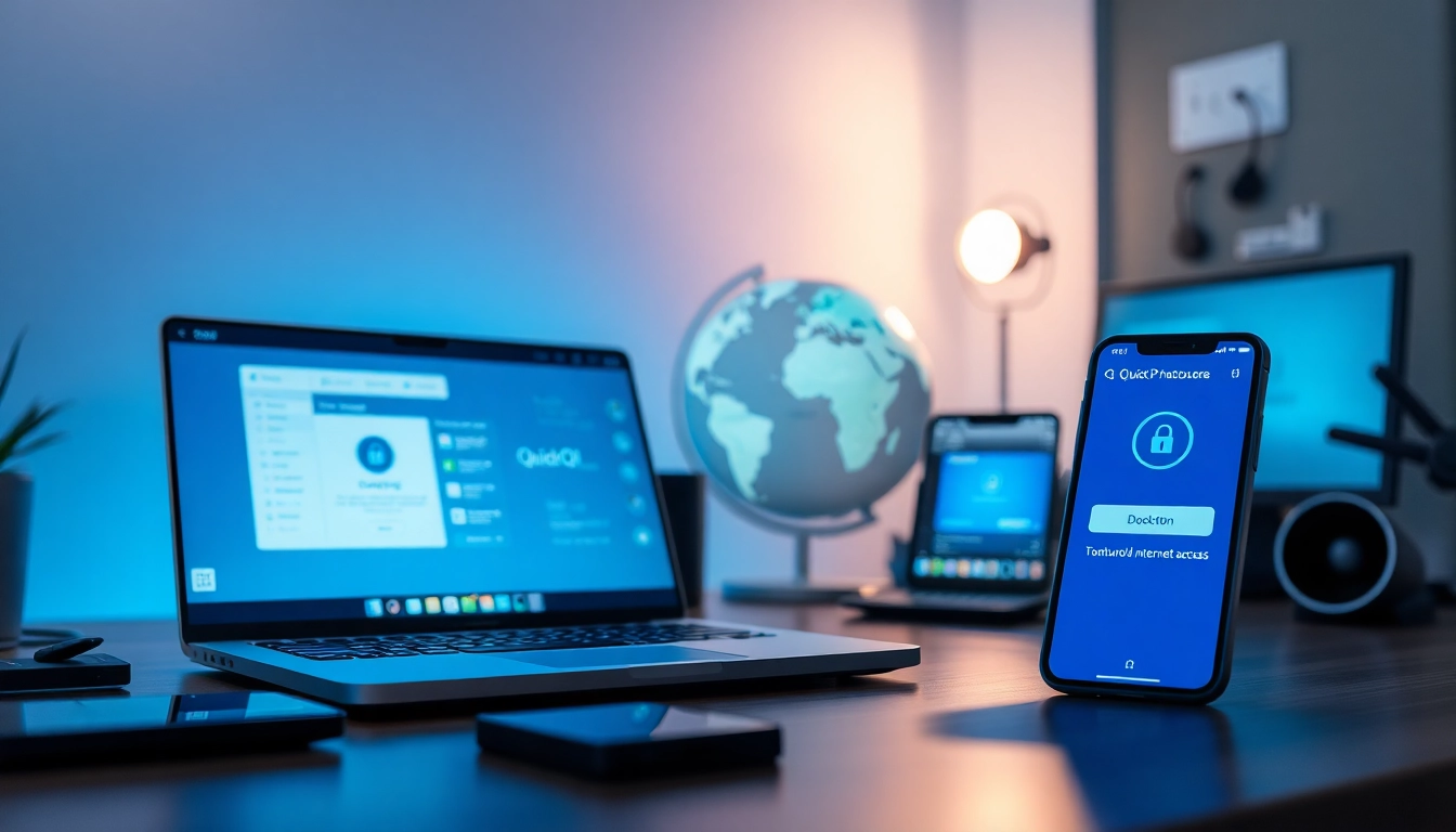 通过在多设备上呈现的用户友好 VPN 界面来体验 QuickQ 下载。