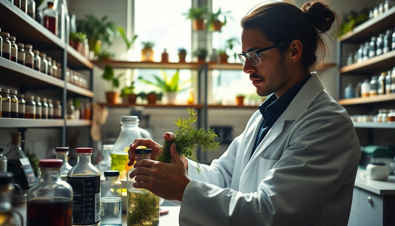 Learn how to get dmt naturally through an expert extraction process in a vibrant lab.