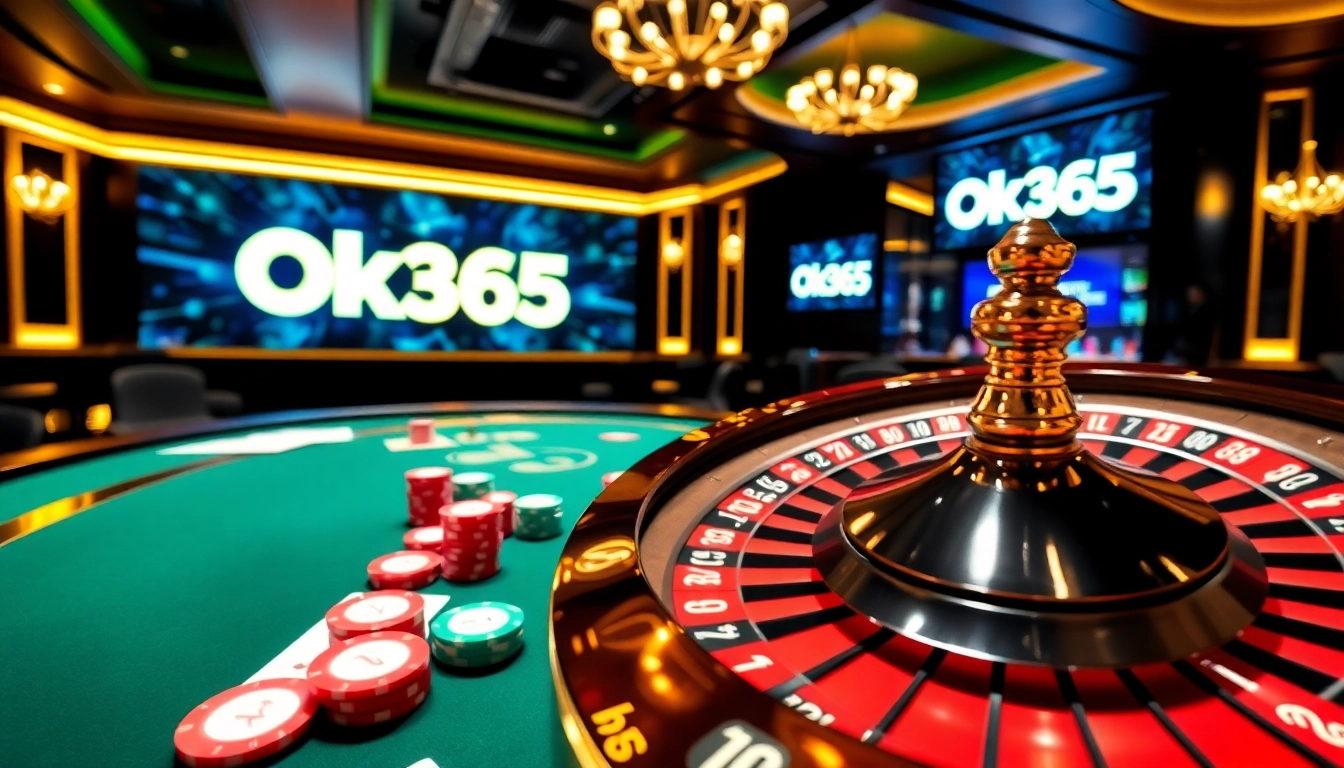 Experience thrilling gambling at Ok365 with vibrant casino tables and exciting games.