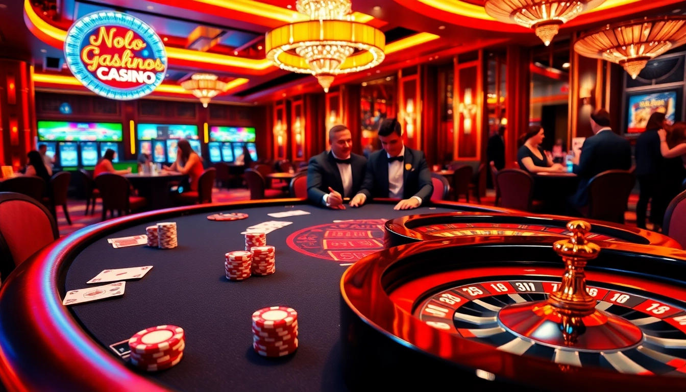 Experience the excitement of loto188.gb.net with a glamorous casino scene featuring poker games and vibrant lottery elements.