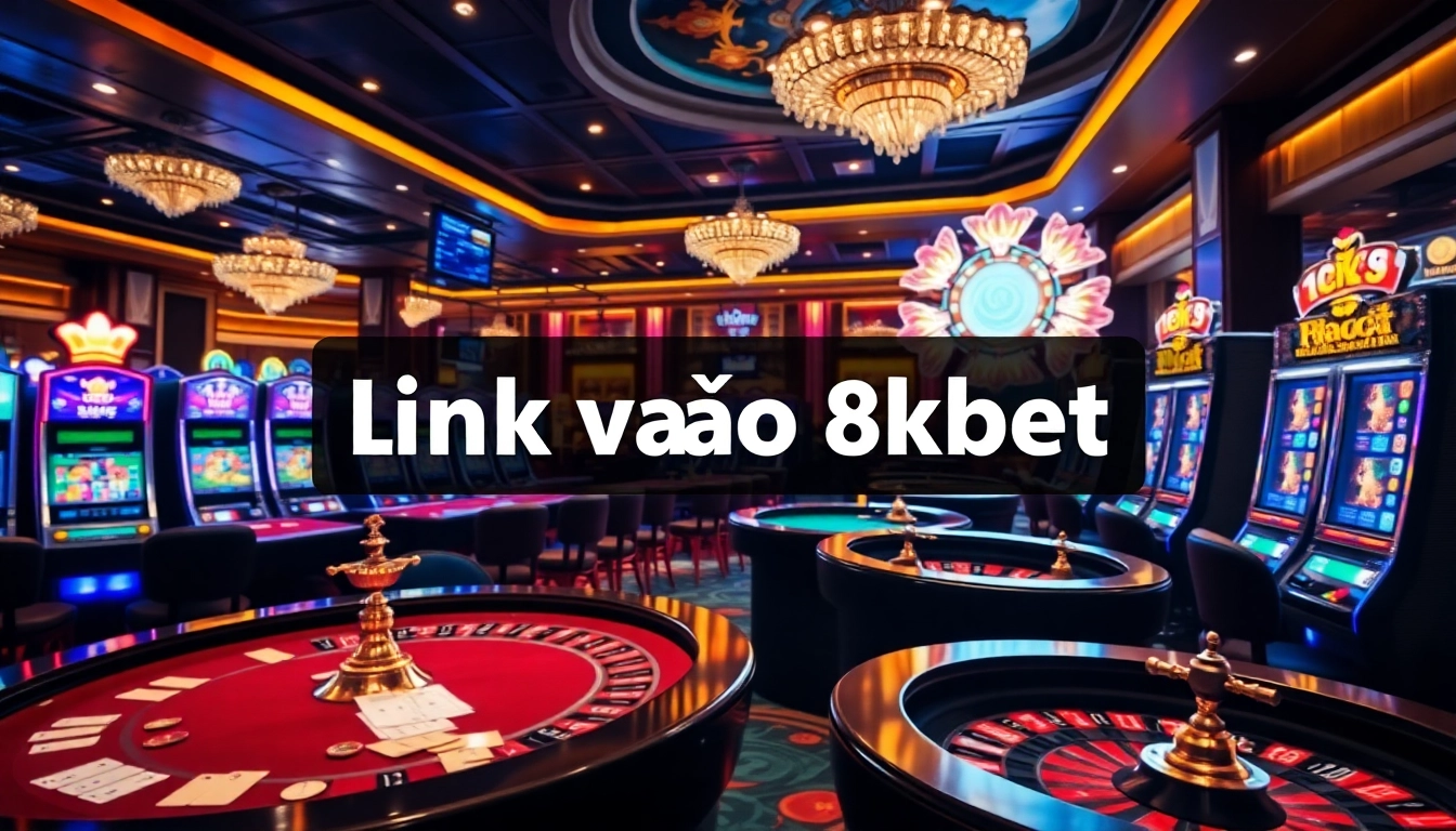 Experience the thrill of gaming at 8kbet with vibrant casino visuals and engaging betting interfaces.