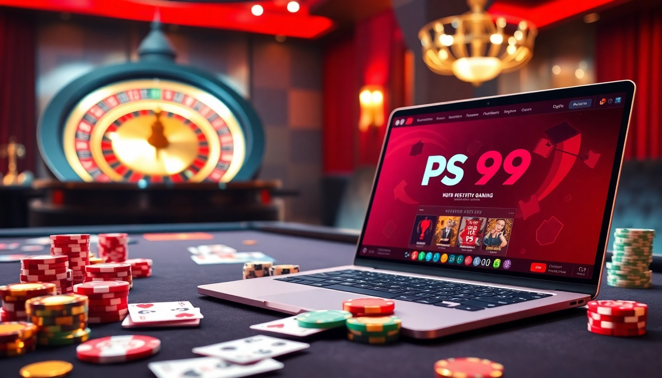 Experience thrilling gaming at PS 99 casino with luxury poker action and vibrant atmosphere.