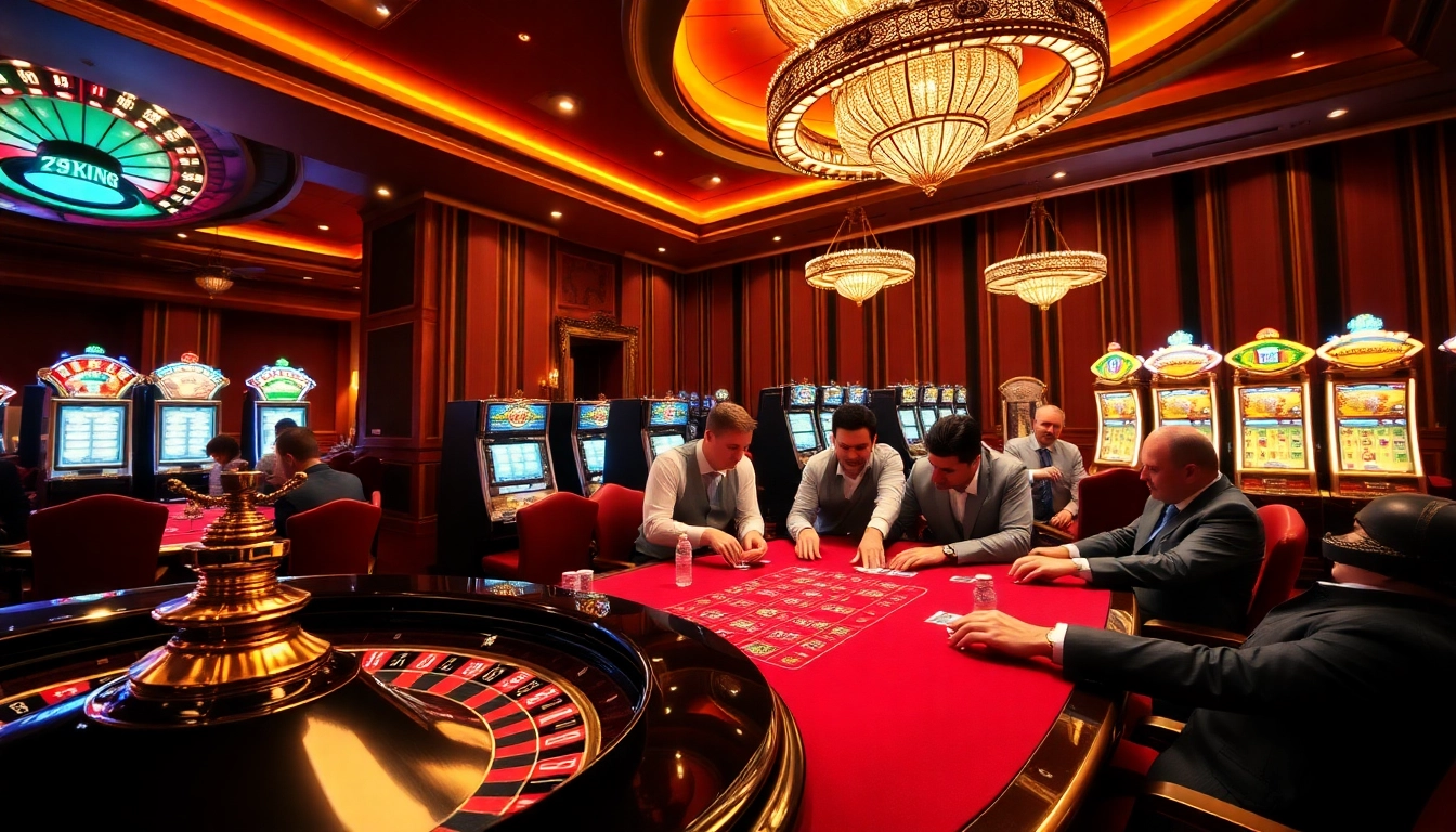 Experience the excitement of 79king at a luxurious casino table with poker chips and cards.