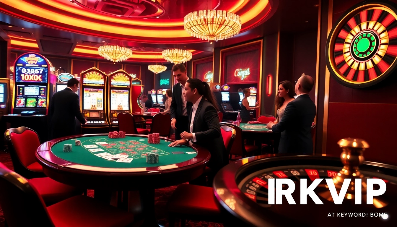 Experience the excitement of RIKVIP with vibrant poker chips and engaging casino games.