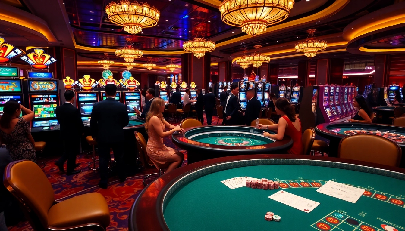 Experience the excitement of gaming at trang chủ 88i with luxurious tables and vibrant slot machines.