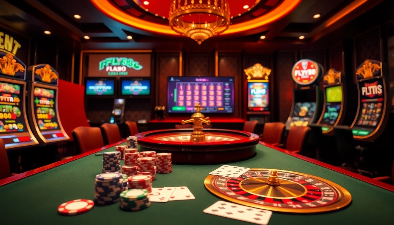 Experience excitement at nhà cái thể thao FLY88 with vibrant poker games and slot machines.