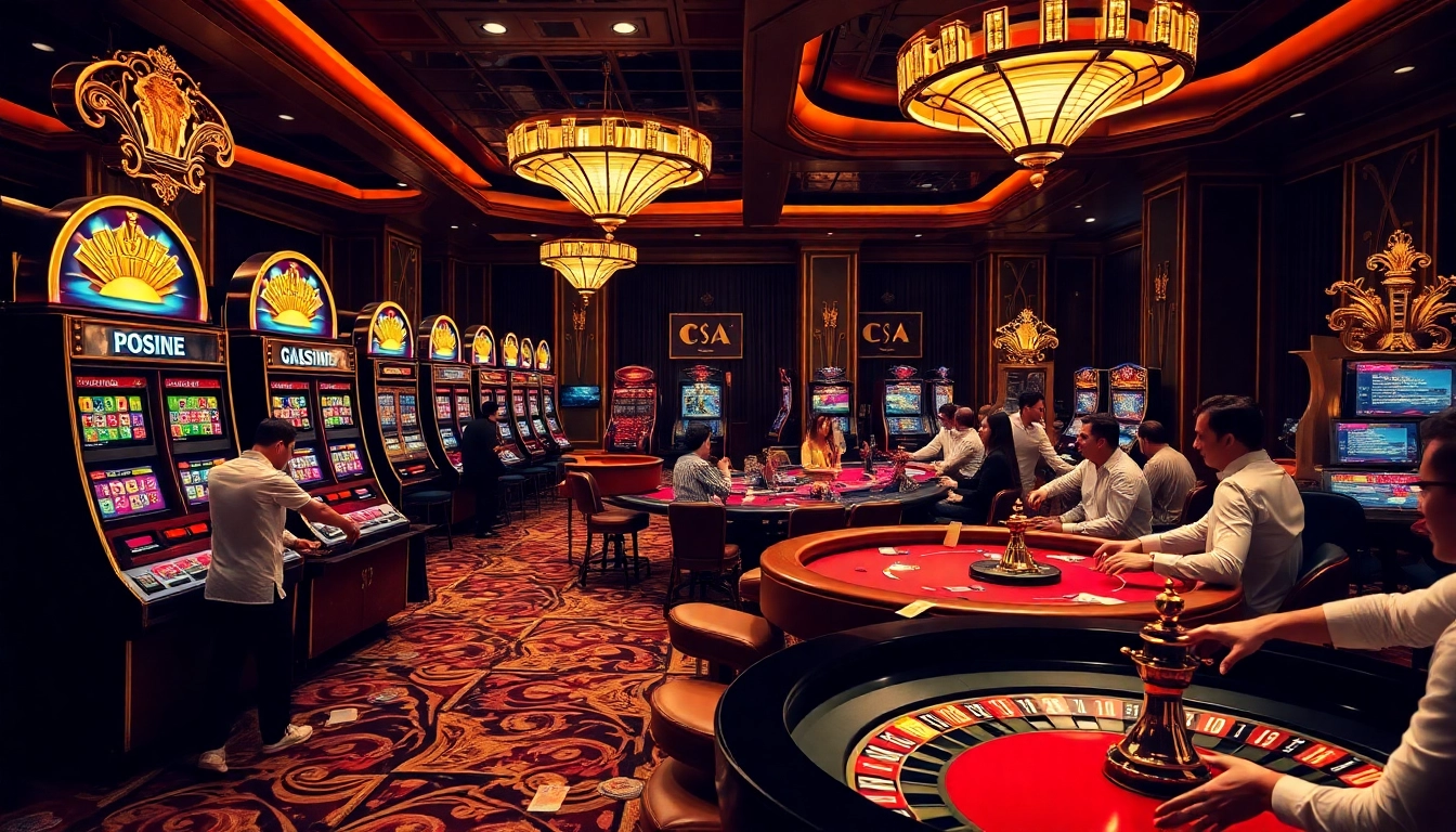 Players enjoying excitement at a casino table scene, reflecting https://sumvip.mom/ thrill.