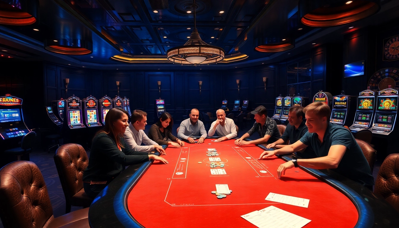 Engage in thrilling poker strategies at https://kjcmh.com/ within an upscale casino ambiance.