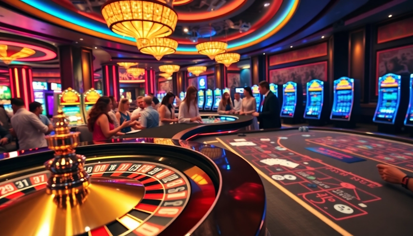 Experience the excitement of gaming at kkwin.com with vibrant casino tables and engaging slot machines.
