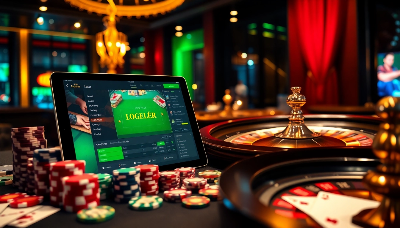 Kèo bóng đá betting interface with luxurious casino elements and poker chips.