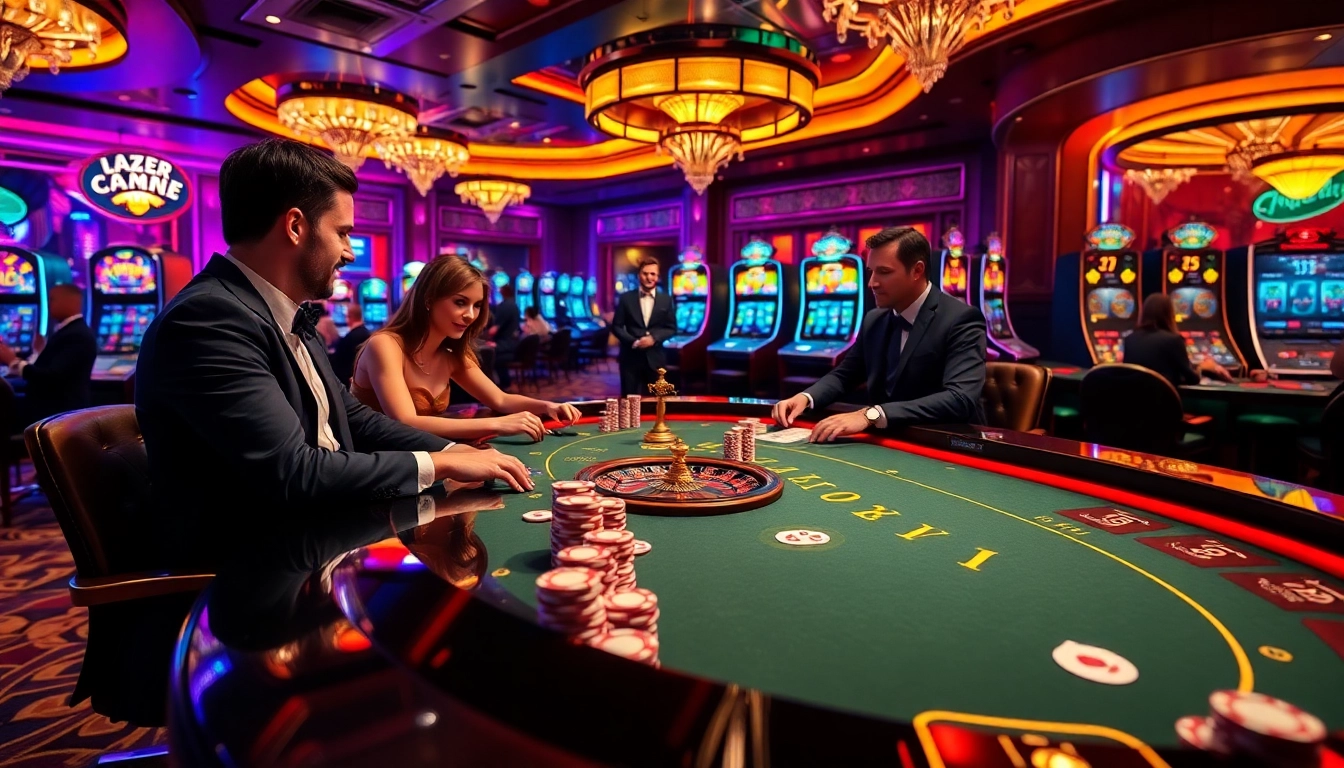 Experience the thrill of strategy at https://five88bc.com/, where gamblers engage at vibrant casino tables.
