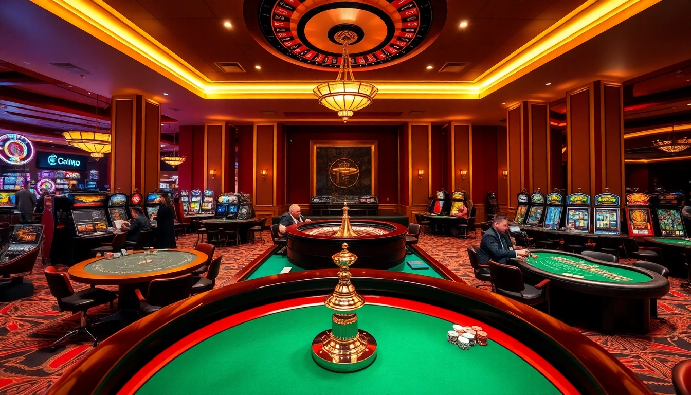 Experience the excitement of QQ88 with vibrant casino gaming elements like roulette and poker tables.