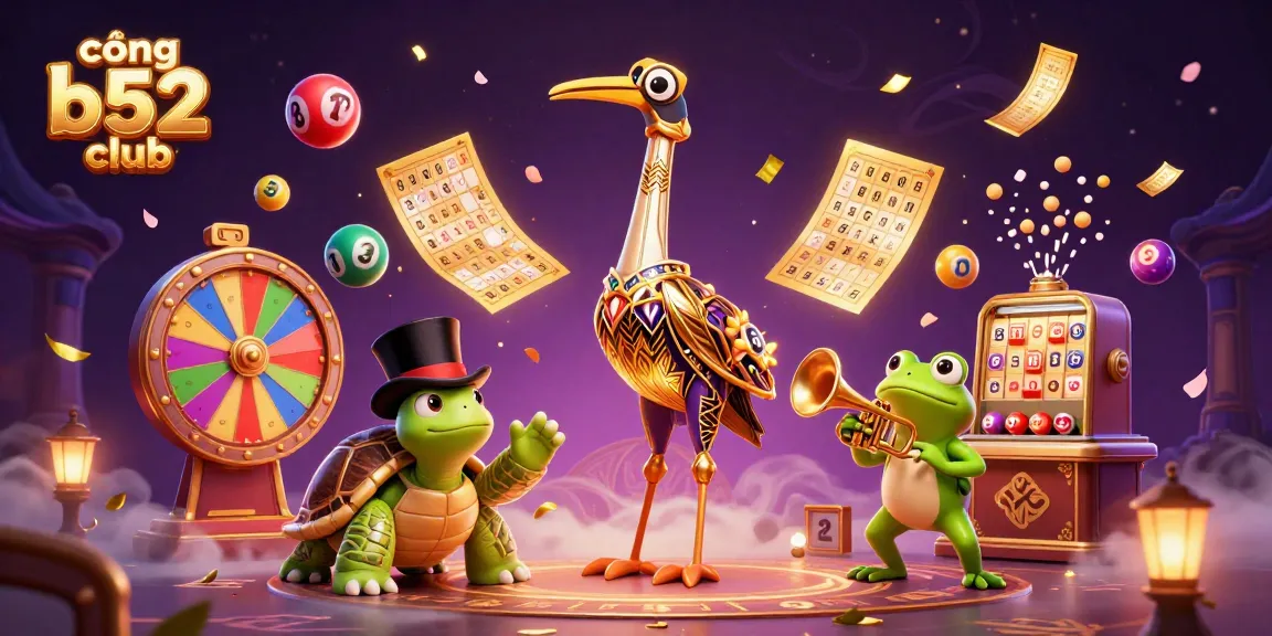 Cống b52 club transforms the gaming experience with vibrant lottery balls and dynamic characters for an exciting atmosphere.
